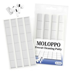 Moloppo 24pcs 0.6″ * 0.9″ Large Particles Cleaning Putty for AirPods A-White