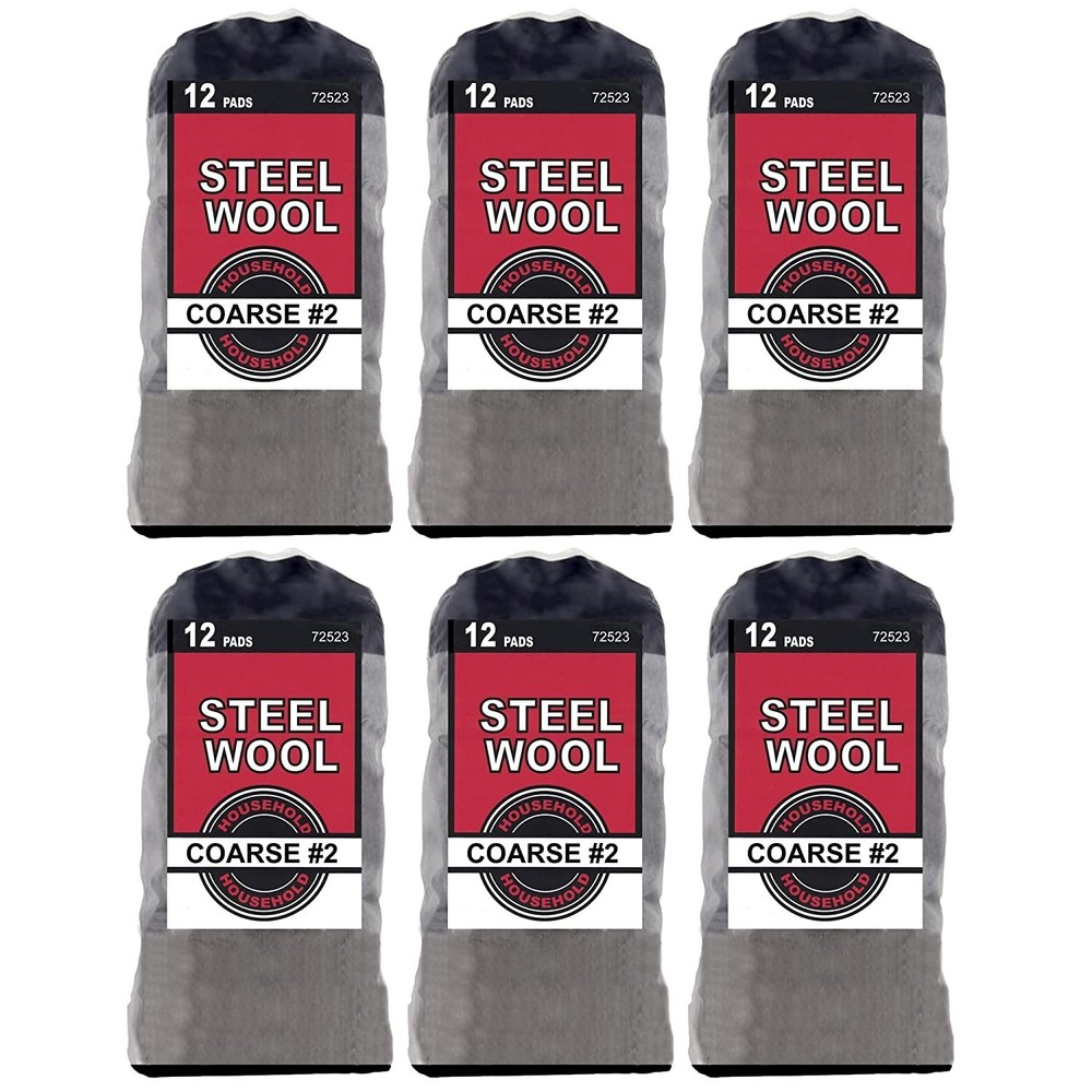 Wideskall Household Steel Wool, Medium Grade #1