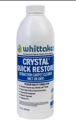 NEW Whittaker Crystal Quick Response, 12 oz. (06 PK) Extraction Carpet Cleaner.
