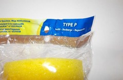 Quickie JUMBO Mop & Scrub Roller Mop Refill, Type P Fits Quickie Mop #055/#055B