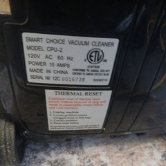 CARPET PRO COMMERCIAL UPRIGHT smart choice VACUUM MODEL CPU-2, works great.