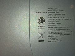 World Dryer VMax V2, V-649A (Silver) Hand Dryer, 120VAC 10A