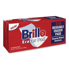 Brillo 56102 3.2″ x 4.6″ Commercial Eraser Pads – White (12/Carton) New