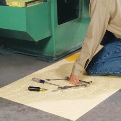 Pig Mat630 Sorbent Roll, 40 Gal, 30 In X 150 Ft, Universal, Yellow,