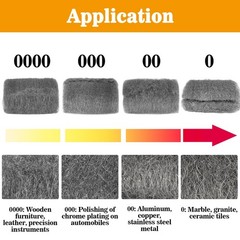 0000 Fine Steel Wool Pads 30PCS Polishing Cleaning Wood Metal Glass Water Stains