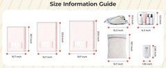 Vacuum Bags for Travel with Rechargeable Air Pump, Portable Space Saver Bags for