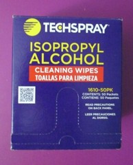 Techspray Isopropyl Alcohol Cleaning Wipes 1610-50PK 99+% IPA