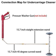RIDGE WASHER Pressure Washer Undercarriage Cleaner, 16 16Inch, Multicolor