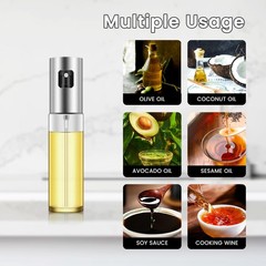 Daily Treasures 2Pack Upgraded Precise Nozzle Olive Oil Glass transparent