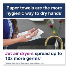 Tork 424824 Advanced 9 x 9.5 1-Ply Multifold Hand Towel – White (16/Carton) New