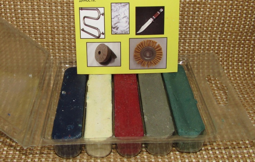 New Abrasive polishing pastes for metal in a set of 5 types Made in Ukraine #5