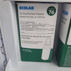 Ecolab Biohazard Response Spill Clean Up Kit & Wall Mount Cabinet Restaurant NOS