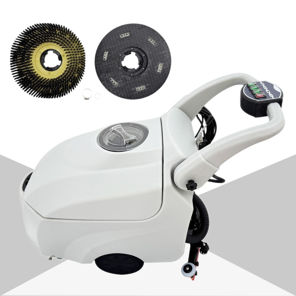 Automatic Floor Scrubber & Dryer (110V, 750W / 1.0HP, 16.3″ Brush Width)
