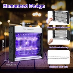 Bug Zapper Indoor 2026,4000V Mosquito Zapper for Home,12 in Mosquito Trap,USB,p