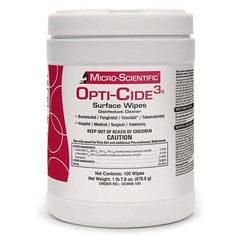Opti-Cide3 Surface Disinfectant Wipes 1 Canister – 100 Towelettes per Canister