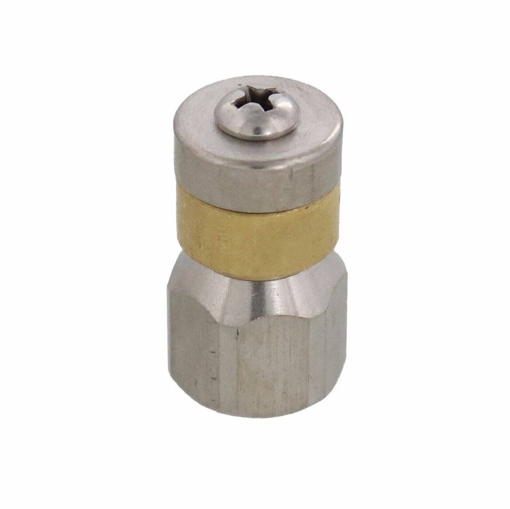 Erie Tools Rotating 1/4″ Sewer Jetter Nozzle for Drain Cleaning 12.0 Orifice