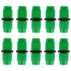 10 Sets Expandable Garden Hose Repair Kit, 0.24 to 0.40 inches, Green