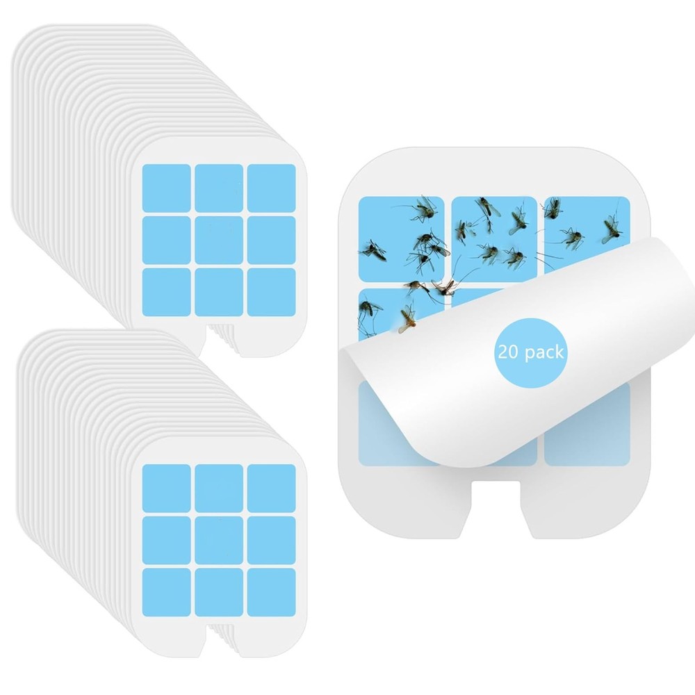20 Pack Refill Glue Cards Compatible with Safer Home Fly Trap 20pack