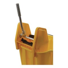 Carlisle 4690404 35 qt OmniFit Mop Bucket with Down Press Wringer – Yellow New