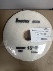 2 Pack Ameripolish SmartFloor Daily Maintenance Pads 15″ Orange WMREST-15-2