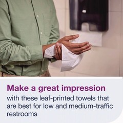 Tork 424834 8.3 in. x 9.25 in. 1-Ply Xpress Hand Towels – White (12 PK/CT) New