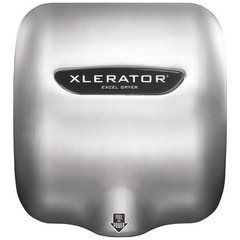EXCEL DRYER XL-SBV-H-208-277V Hand Dryer,8 sec,68 to 77 dBA,SLVR 455A36