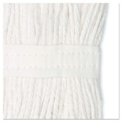 Boardwalk 2020CCT Cut-End Wet Mop Head, Cotton, White, 20, 12/Carton White