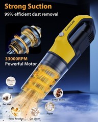 XenonLab Handheld Vacuum Cordless 1.1 Pounds Car Vac 10000PA Hand Held Vacuums 4