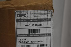 Brady SPC MRO100 Universal Absorbent Pads 15×19 Dimpled Perforated USA 100 Pack