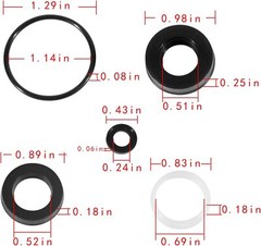 34262 Seal Kit Replacement for Cat Pump 66DX 6DX Pressure Washer Pump 15PCS/Set