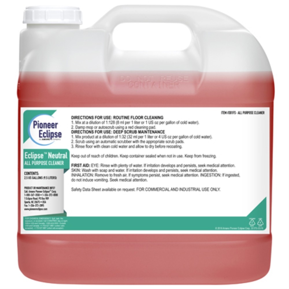 Case of 2 Pioneer Eclipse Eclipse Neutral Cleaner – 2.5 Gal.