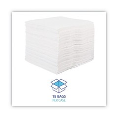Boardwalk V040QPW 12 in. x 13 in. DRC Wipers – White (1008/Carton) New