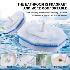 LufamlyGo Upgraded 60pcs Toilet Wand Refills fits 1 Count (Pack of 60), blue