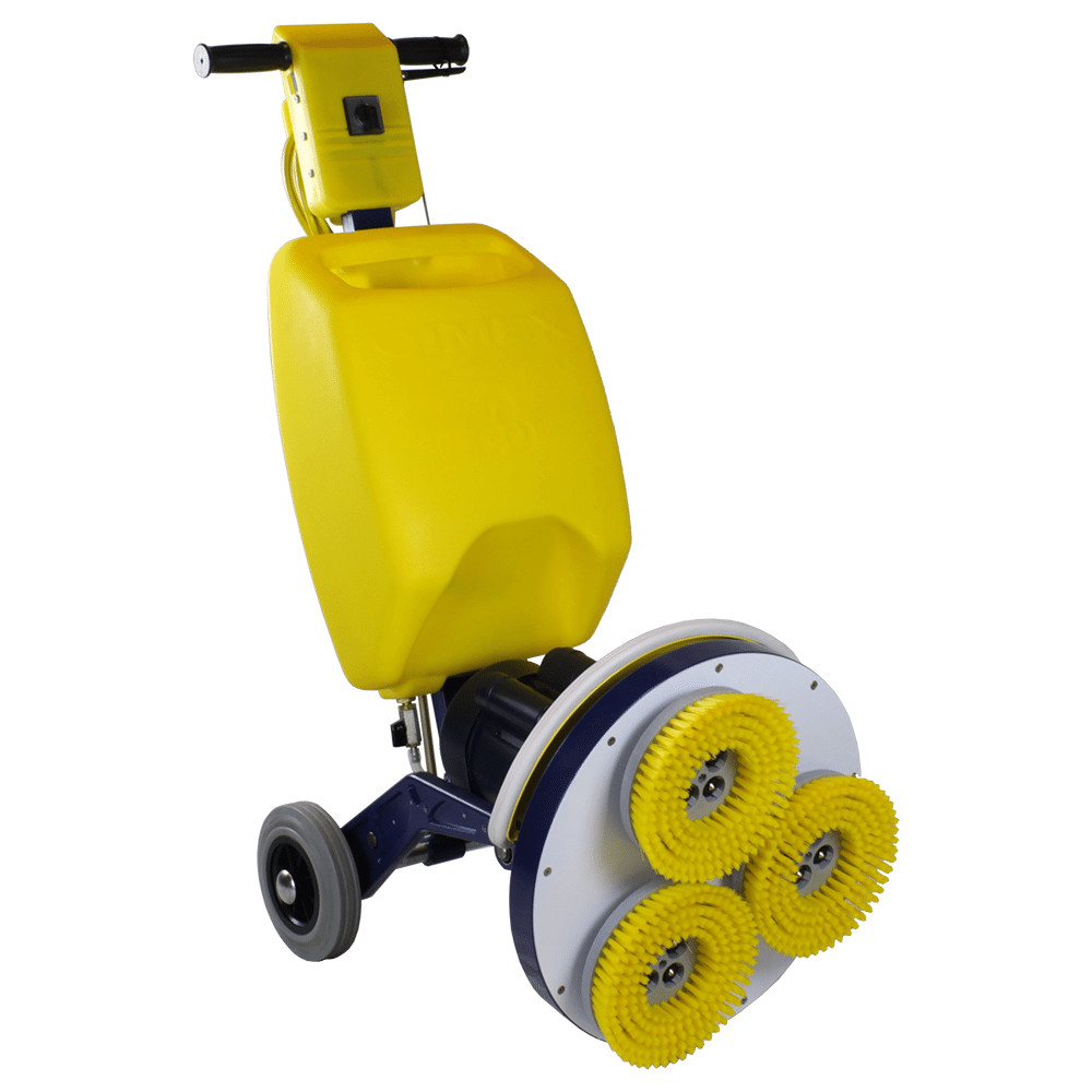 New Cimex 19″ 3 Head Hard Floor Scrubber Model CR48SC with Soft Brush Kit