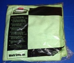 Rubbermaid 1820578 12″ x 12″ Microfiber Cloths -Green- 12 PACKS OF 24- (CASE)