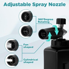 PWACCS Pressure Washer Foam Gun with Dual Connector Accessory, 1.5 L, black