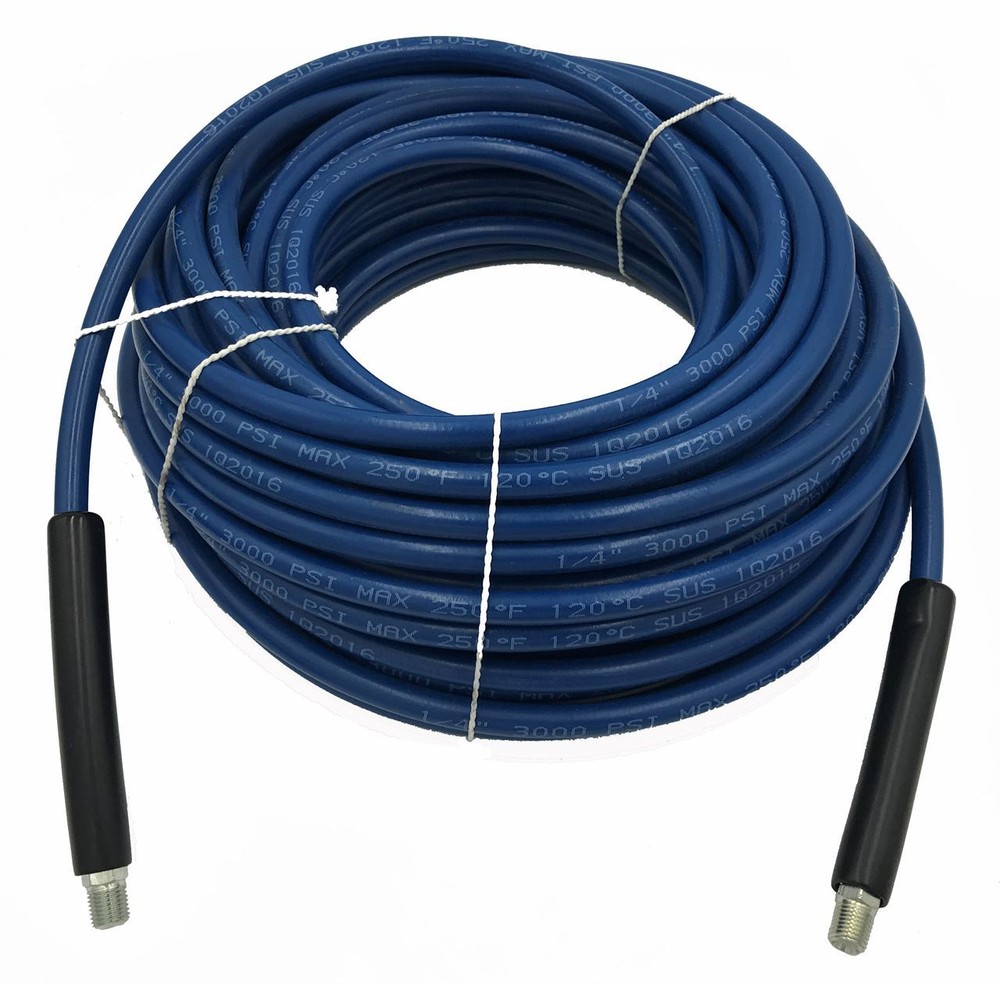 1/4″ x 75′ Blue Carpet Cleaning Solution Hose 3000 PSI