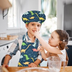 Kids Apron for Boys, Unisex Apron With Adjustable Neck strap, Kitchen Bib Apr…