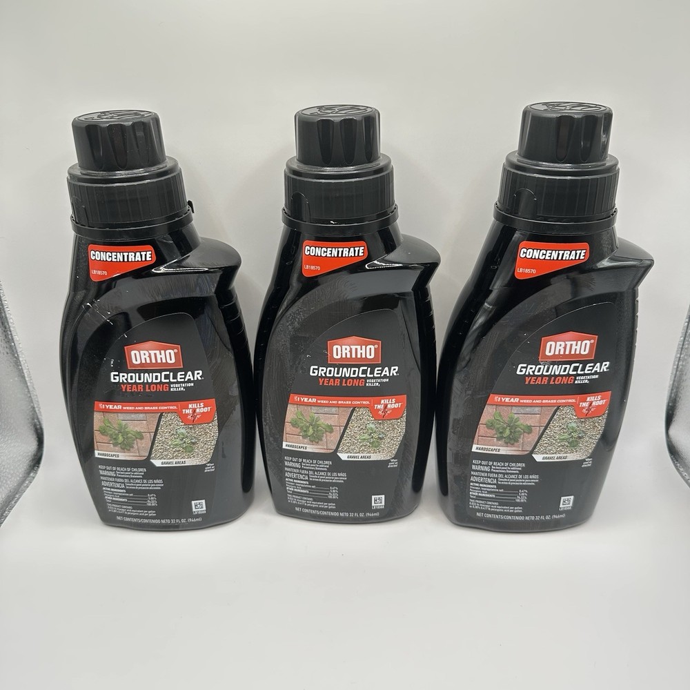 3PK Ortho GroundClear Vegetation Killer, 32 oz. Concentrate – 4657010