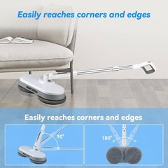 Floor Scrubber Cleaner Machine Commercial Hard Polisher Compact Electric Mop