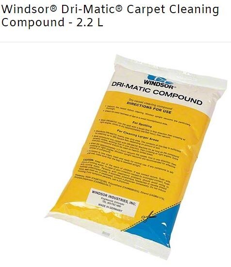 Windsor® Dri-Matic® Carpet Cleaning Compound – 2.2 Compound for Carpet Cleaning