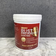 SMAPHY 2-in-1 Rust Converter & Metal Primer Matte Black Rust Preventive Paint
