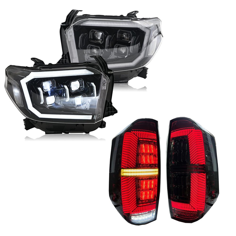 LED Tail Lights & Headlights for Toyota Tundra 2014-2021 Plug & Play