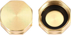 2 Pack Garden Hose End Caps with Washers, Brass Spigot Cap, 3/4″ 2 Pack, Cap