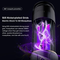 Electric Mosquito Killer Lamp LED UV Insect Catcher Fly Bug Zapper Mozzie Trap