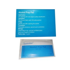 200x Alcohol Prep Pads, 70% Ethyl Swabs, First Aid Skin Cleaner, 4 x 50 Bulk