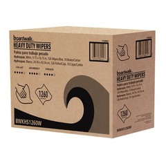 Boardwalk HS1260W 1-Ply Hydrospun Wipers – White (126/Box, 10 Boxes/Carton) New