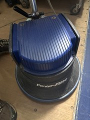 Powr-Flite 17″ Commercial Floor Buffer Scrubber Polisher w/ Water Tank Tested