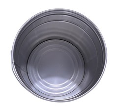 Vestil PAIL-STL-RI Steel Open Head Pail with Handle, 5 gallon One Size, Black