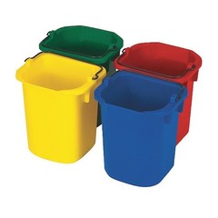 Rubbermaid Commercial Fg9t83010000 1 1/4 Gal Square Bucket Set, 8 1/2 In H, 9